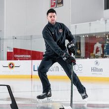 Nick Orlando training on the ice at Hockey Etcetera